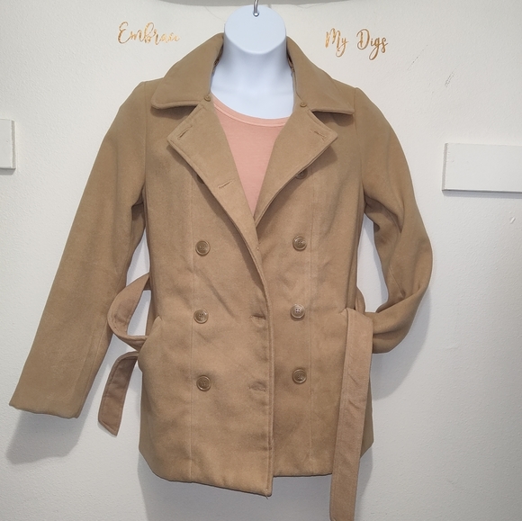 Forever 21 Double Breasted Peacoat - Picture 2 of 5